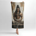 Shiva Art Print - Soft Cotton Terry Bath & Beach Towel