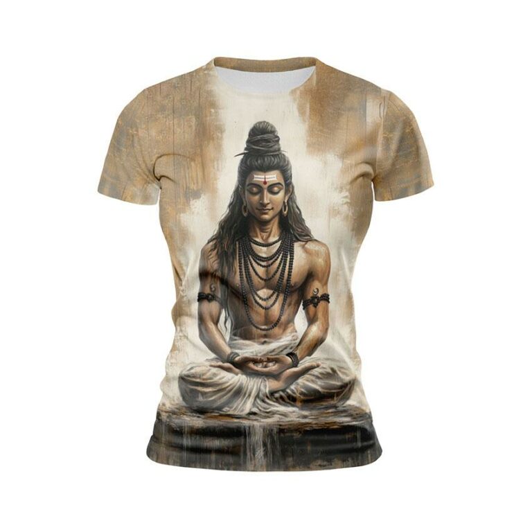 Shiva Art Women's Athletic Print T-Shirt
