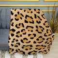 The Leopard Roars Print Plush Fleece Throw Blanket