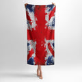 Union Jack British Flag Microfiber Cotton Blend Beach and Gym Towel