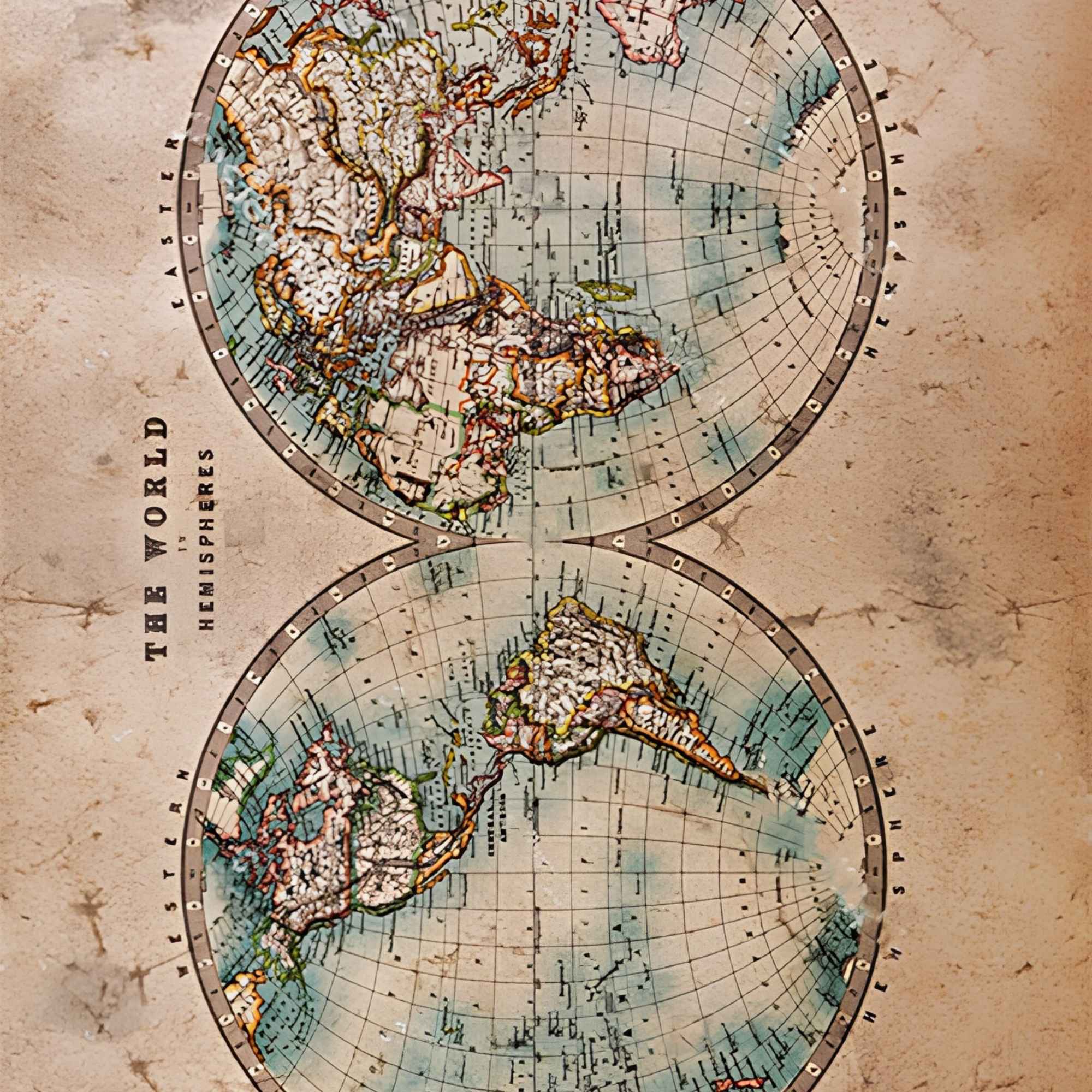 Vintage World Map Print Plush Fleece Throw Blanket
