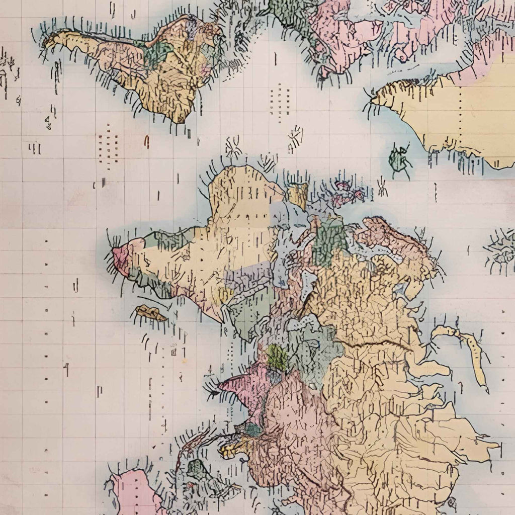 Vintage World Map Print Plush Fleece Throw Blanket