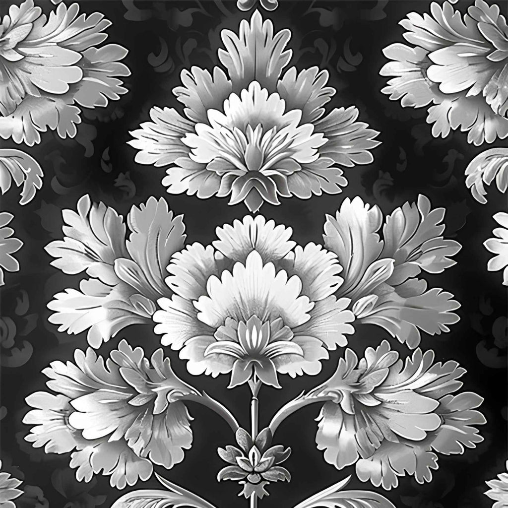 White Flowers Pattern Print Plush Fleece Throw Blanket