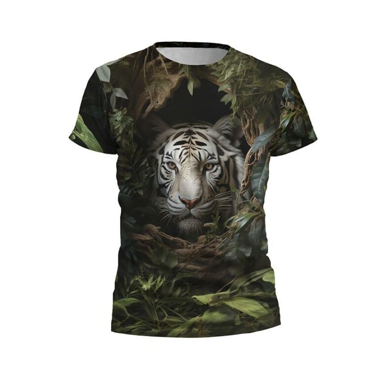 White Tiger Men's Athletic Graphic T-Shirt