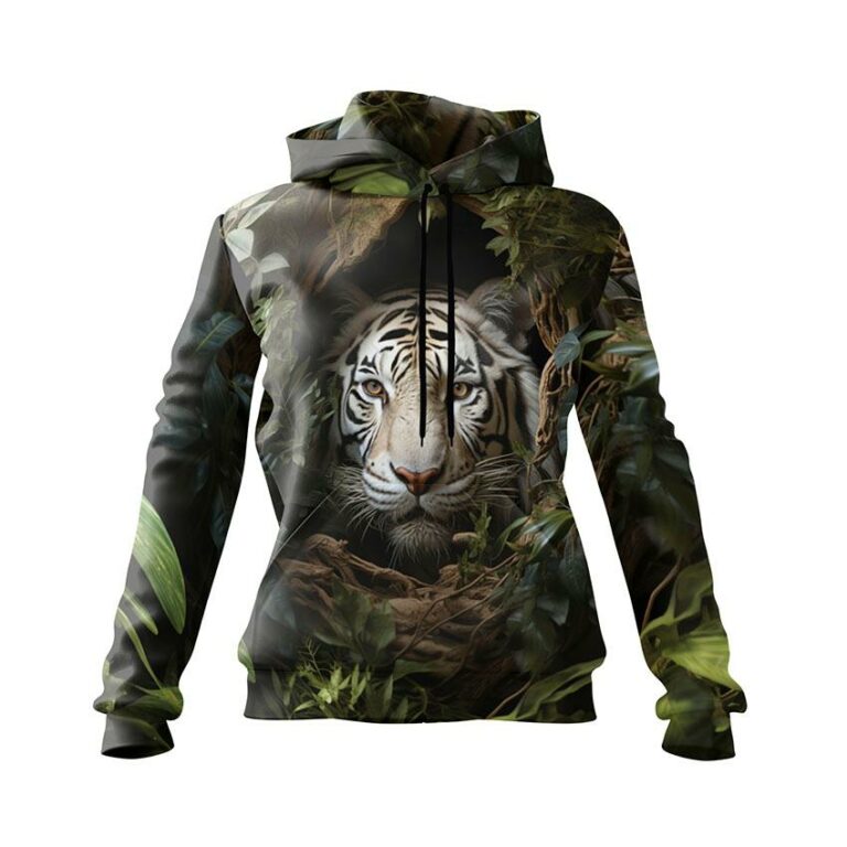 White Tiger Women's Graphic Hoodie
