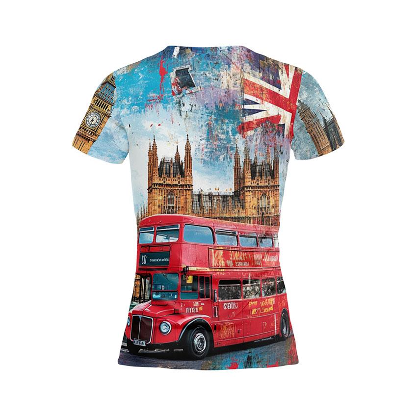 Women's Big Ben London Style Sport T-Shirt – British Landmark Print Gym Tee