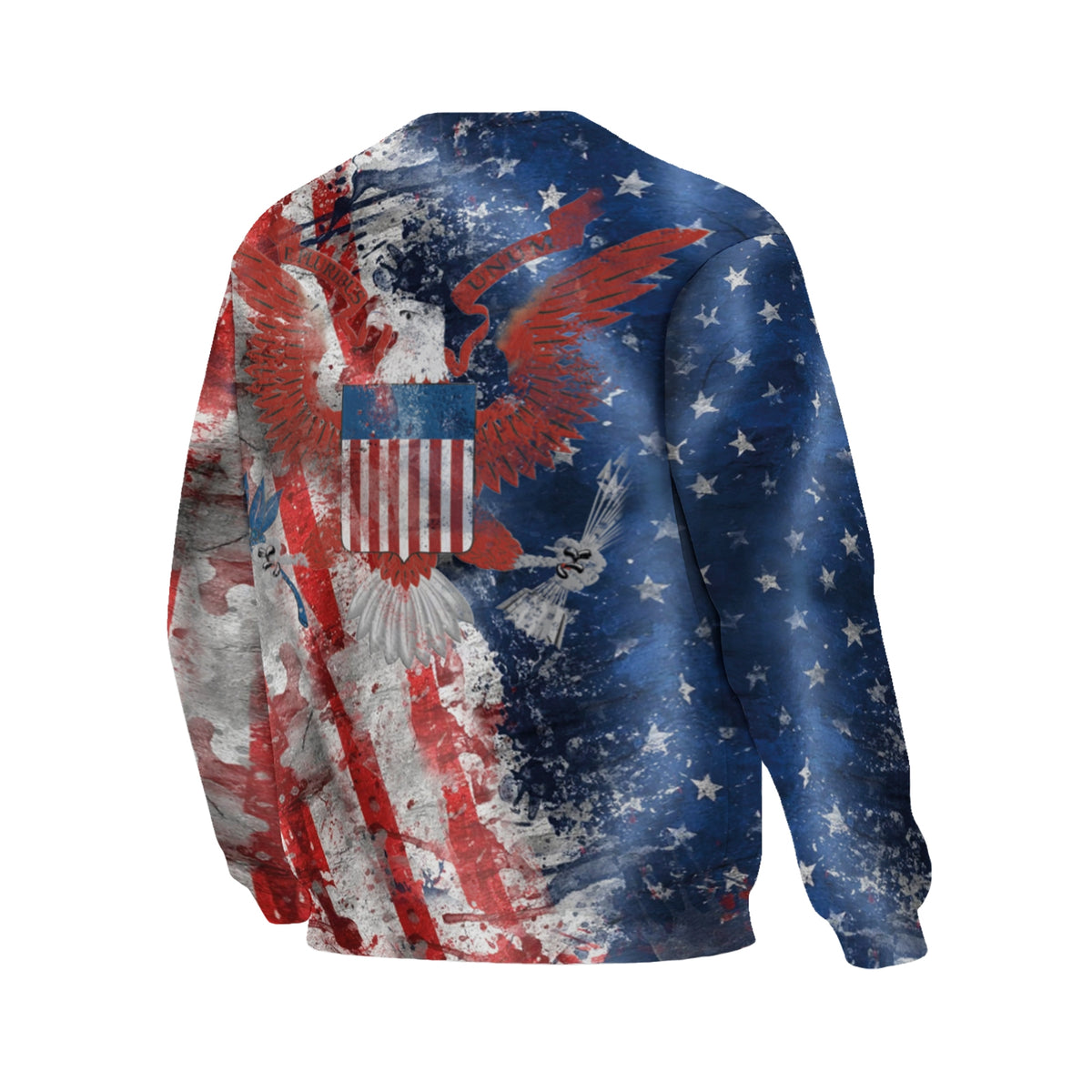 American Eagle Spirit Rundhals-Sweatshirt mit auffälligem Grafik-Print aus Fleece