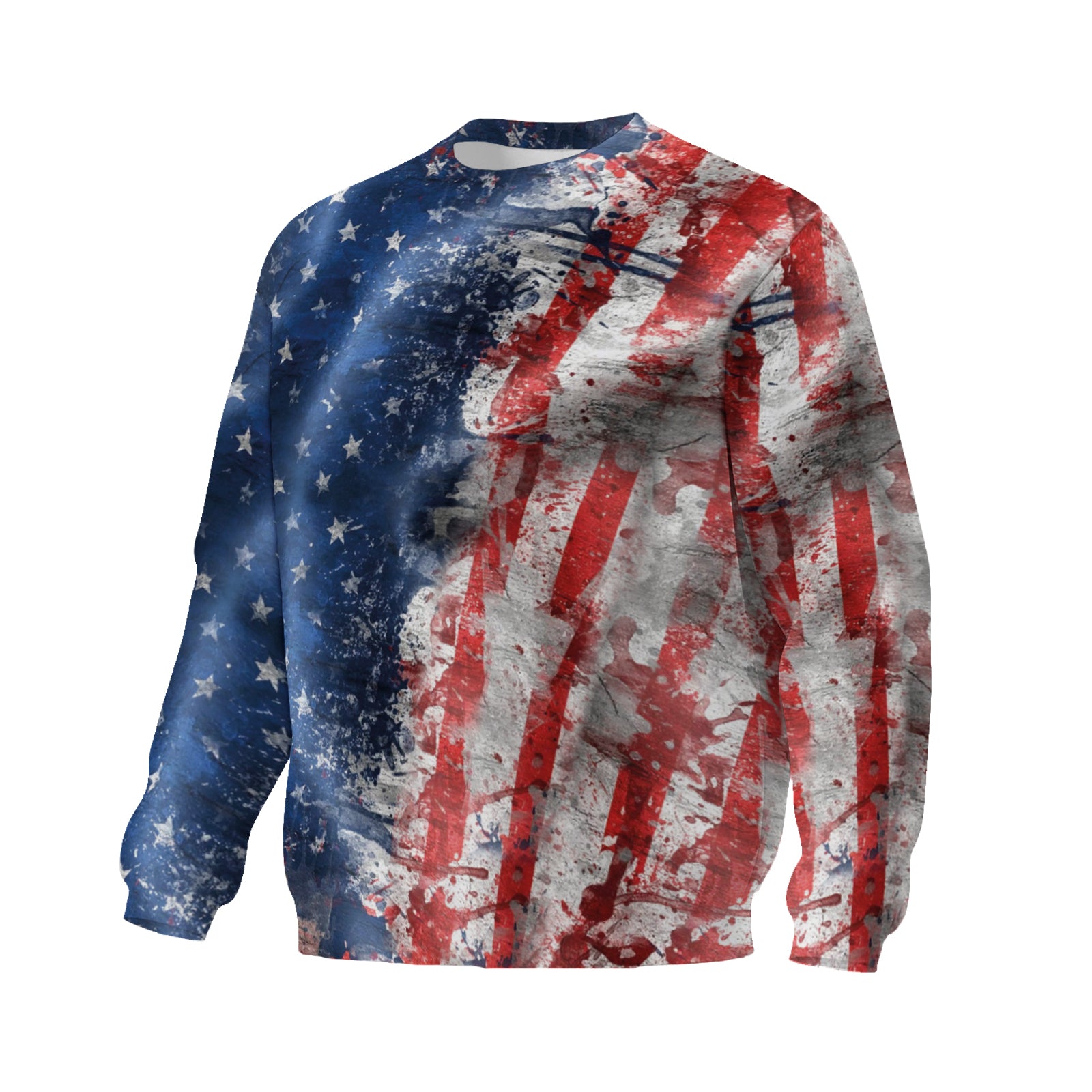 American Eagle Spirit Crewneck Sweatshirt Bold Graphic Fleece Pullover