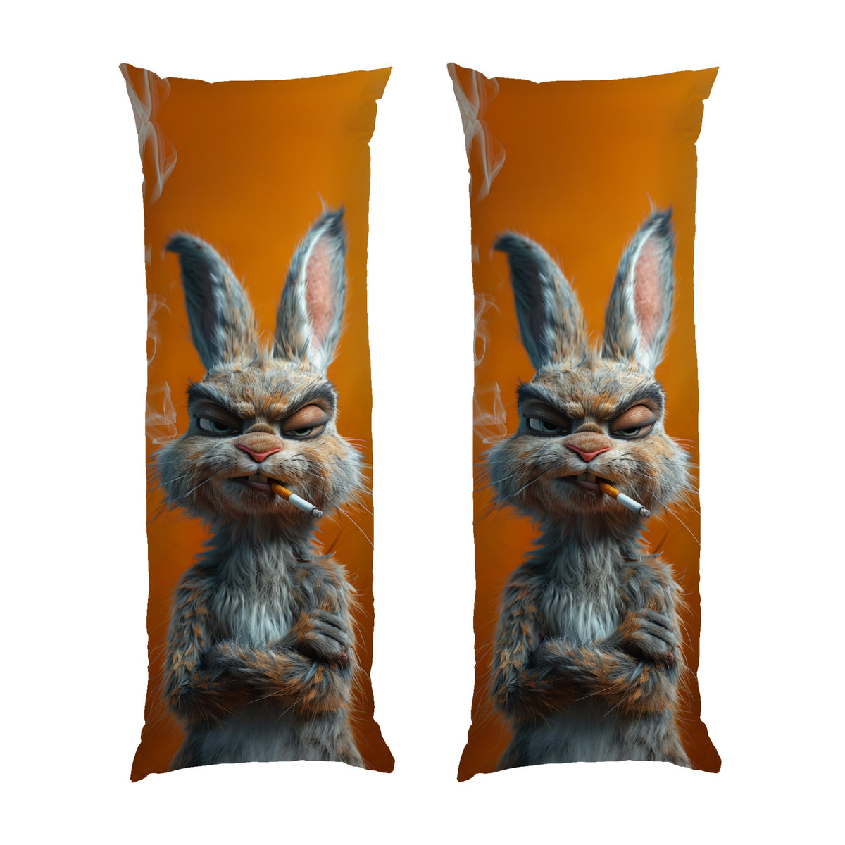 Wütendes Hasen-Dakimakura-Körperkissen