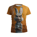 Angry Bunny Graphic T-Shirt
