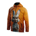 Angry Bunny Graphic Windbreaker Jacket
