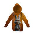 Angry Bunny Graphic Youth Hoodie