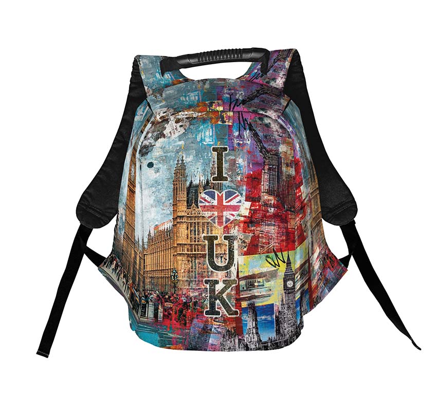Anti Theft Travel Laptop Backpack London Big Ben Print