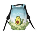 Avocado Cat Print Casual Daypack