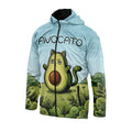 Avocato Cat Graphic Print Windbreaker Jacket