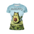Avocato Katzen-Grafik Damen-T-Shirt