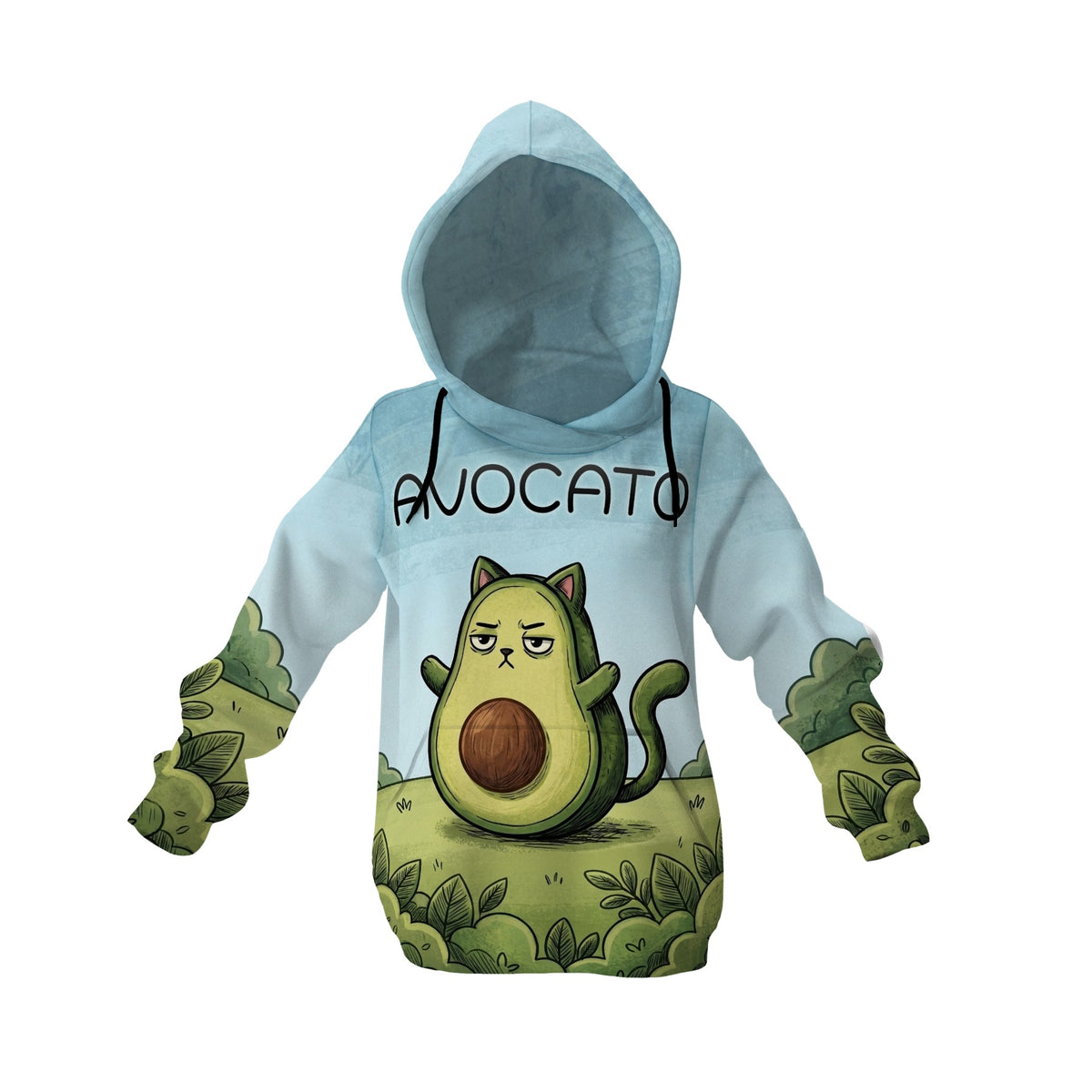 Avocato Kinder-Kapuzenpullover mit Grafikprint