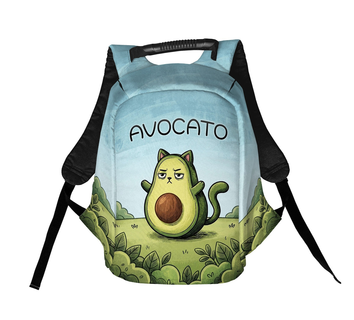 Avocato Print Anti-Diebstahl-Laptoprucksack