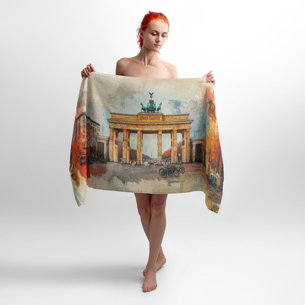 Berlin Architecture Art Print Bath Towel