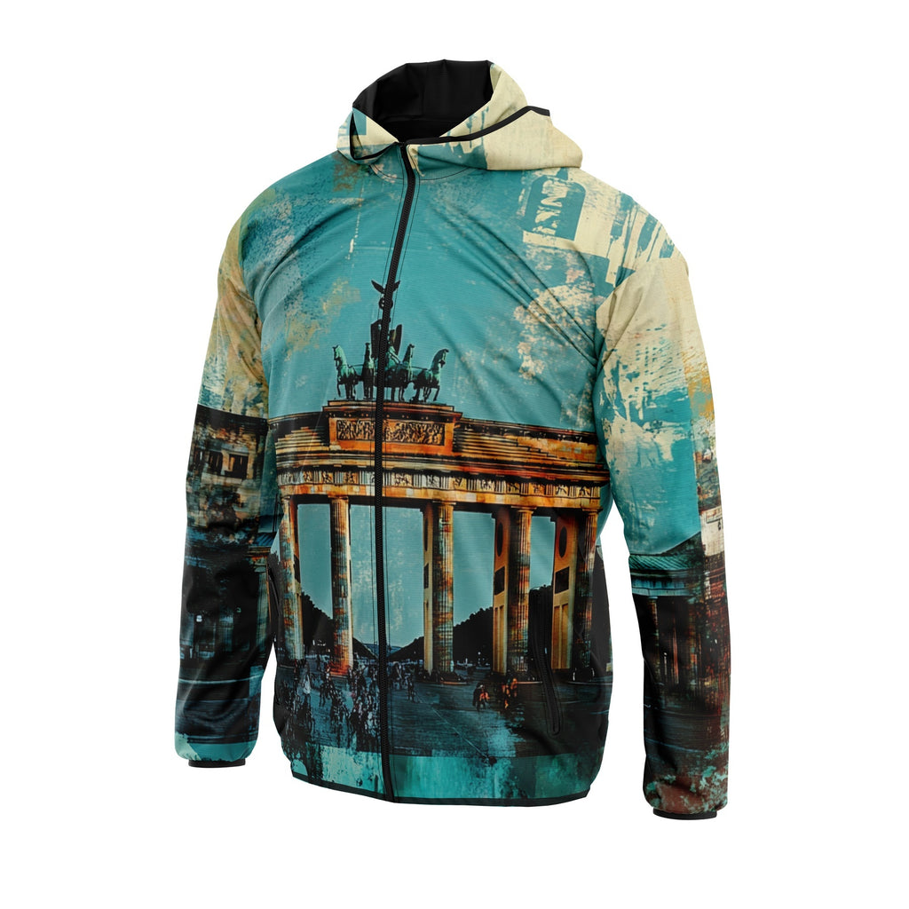 Berlin Architecture Art Graphic Windbreaker Jacket
