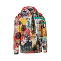 Big Ben Collage Graphic Print Men's Hoodie