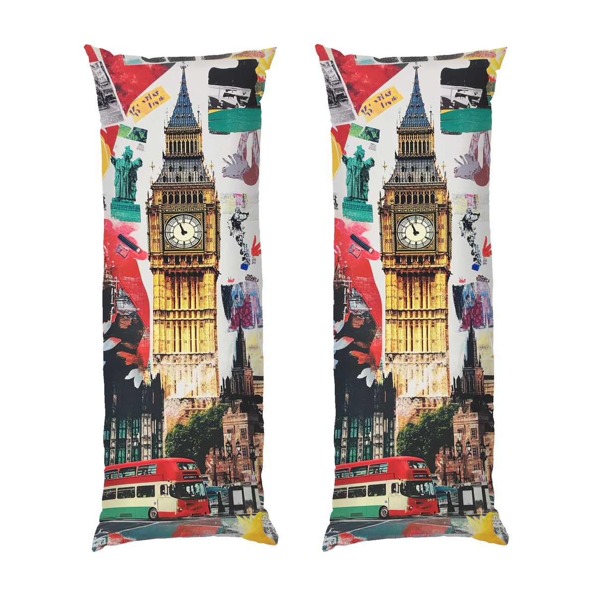 Big Ben London Collage Dakimakura langes Körperkissen
