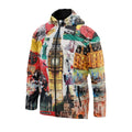 Big Ben London Collage Windbreaker-Jacke