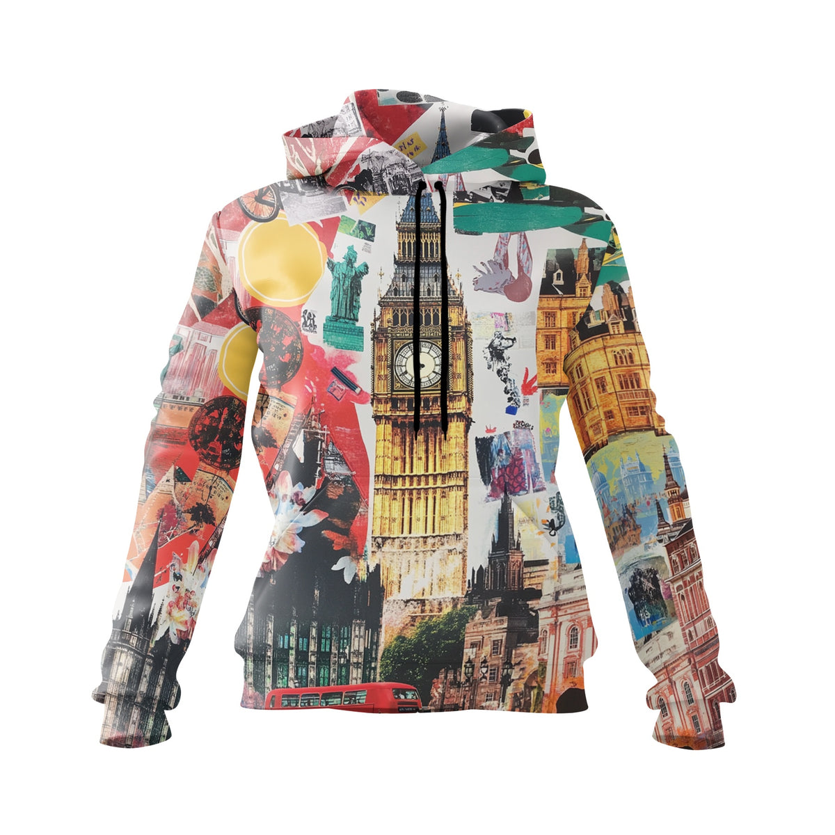 Big Ben London Sehenswürdigkeiten Damen Grafik-Kapuzenpullover