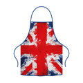 Küchenschürze mit britischem Flaggenmotiv und Spritzmuster