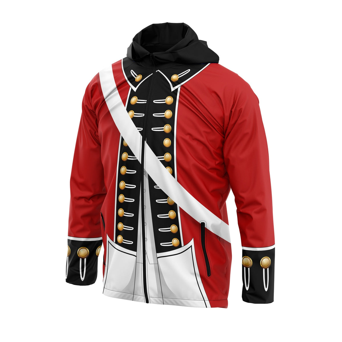 British Redcoat Uniform Print Unisex Classic Windbreaker Jacket