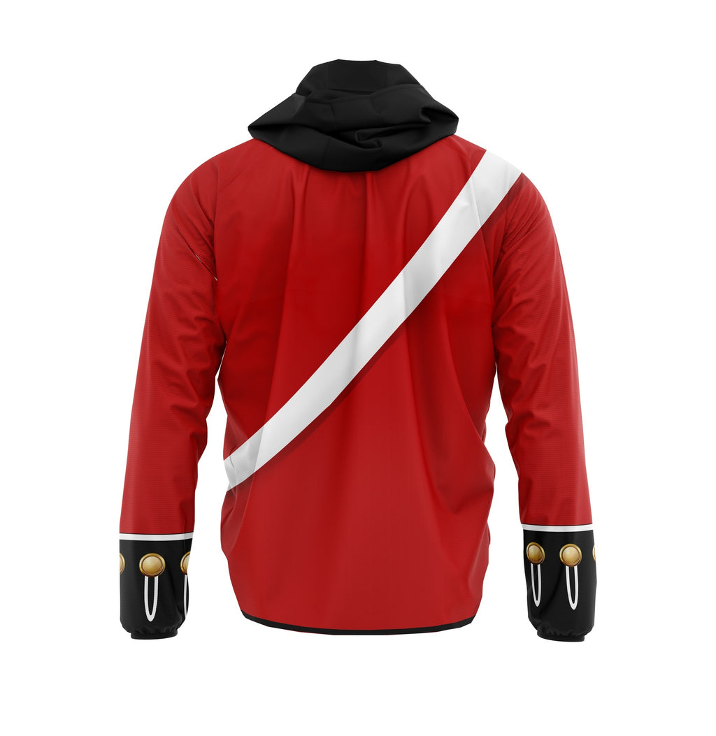Grafik-Windbreaker mit britischer Rotrock-Uniform