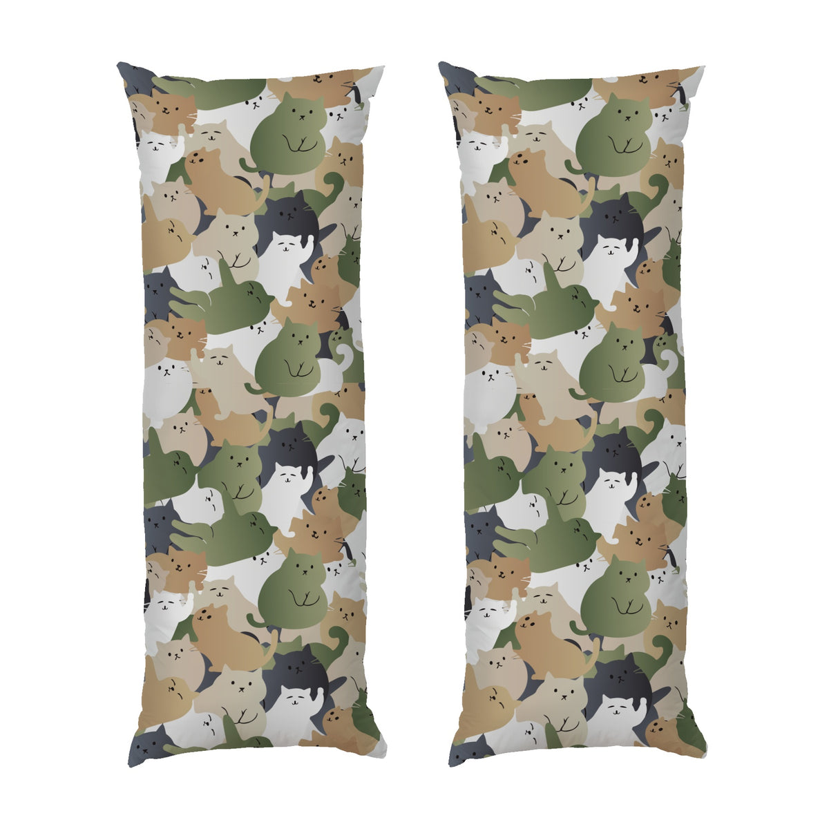 Katzen-Tarnmuster Dakimakura langes Körperkissen