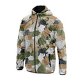 Leichte Sport-Windjacke mit Katzen-Camouflage-Muster