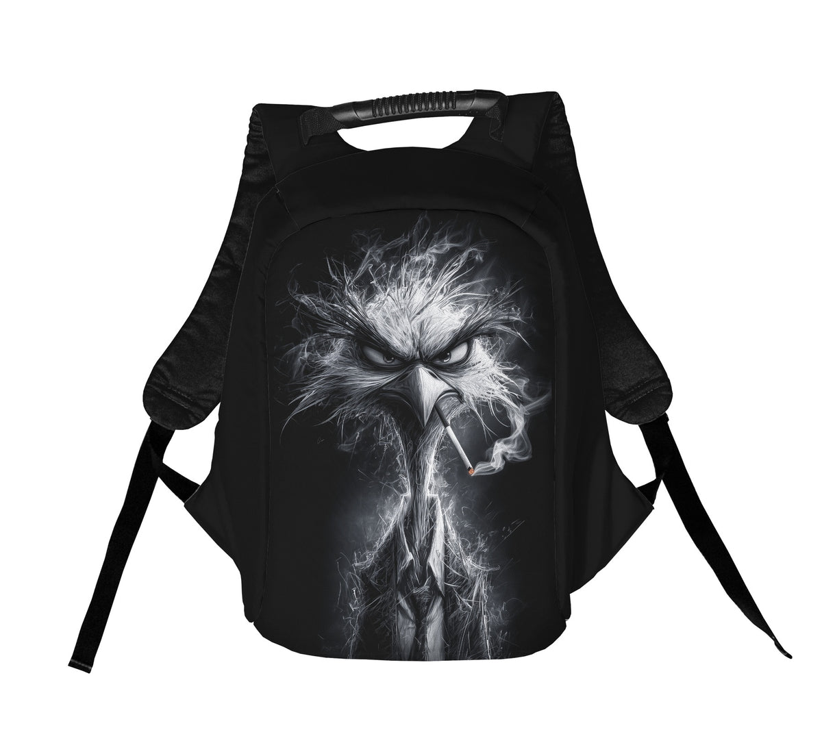 Diebstahlsicherer Urban-Laptop-Rucksack mit Adler-Grafikprint