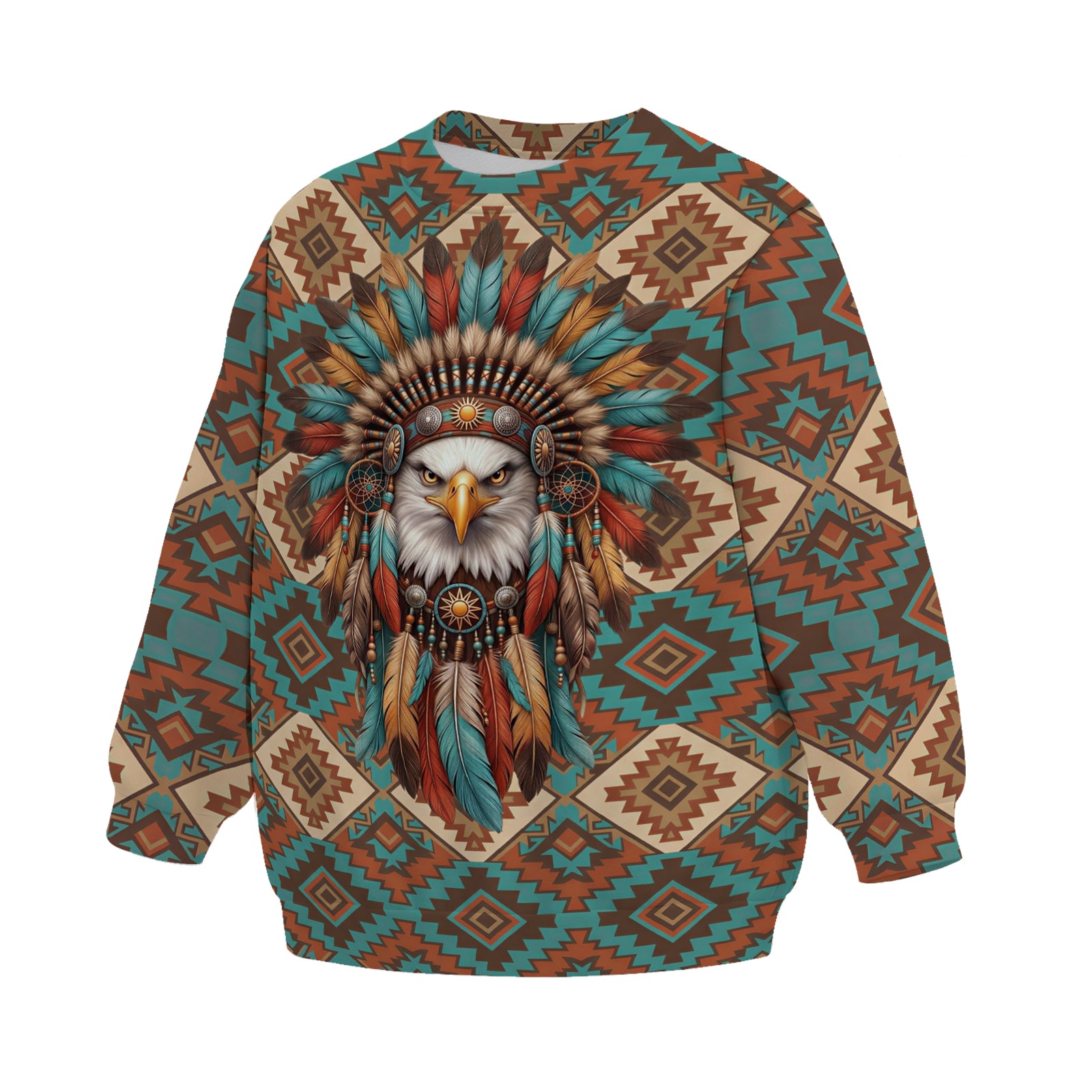 Eagle Leader Native American Style Kids Sweatshirt