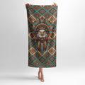 Native American Eagle Leader Double-Layer Plush Towel