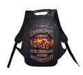 Fire Motorcycle Graphic Anti-Theft Laptop Backpack for Commuters