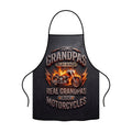 Fire Motorcycle Graphic Chef Apron for Grilling and BBQ