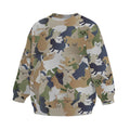 Funny Cats Camouflage Kids Sweatshirt