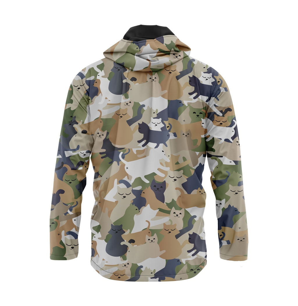 Lustige Katzen Camouflage klassische Windbreaker-Jacke
