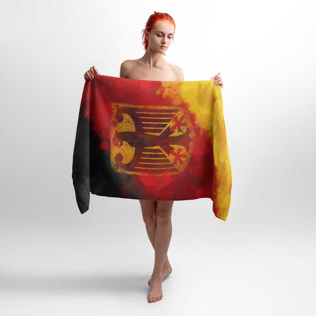 Deutschland-Strandtuch mit Adler-Motiv
