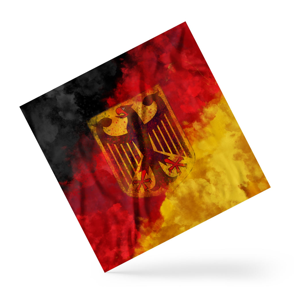 Quadratisches Satin-Halstuch mit deutschem Adler-Motiv