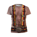 Herren-T-Shirt mit deutschem Hosenträger-Motiv