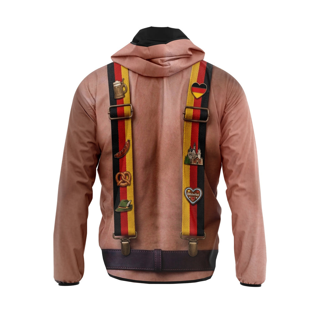 German Suspenders Pumped Body Windbreaker Jacket