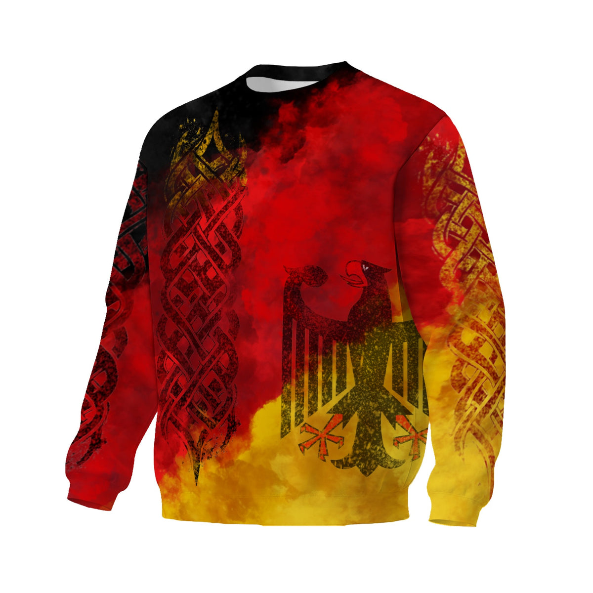 Germany Flag Eagle Graphic Print Sweatshirt