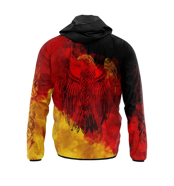 Germany Flag Unisex Windbreaker Jacket Lightweight Sport Outerwear