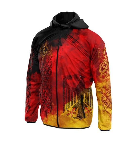 Germany Flag Unisex Windbreaker Jacket Lightweight Sport Outerwear