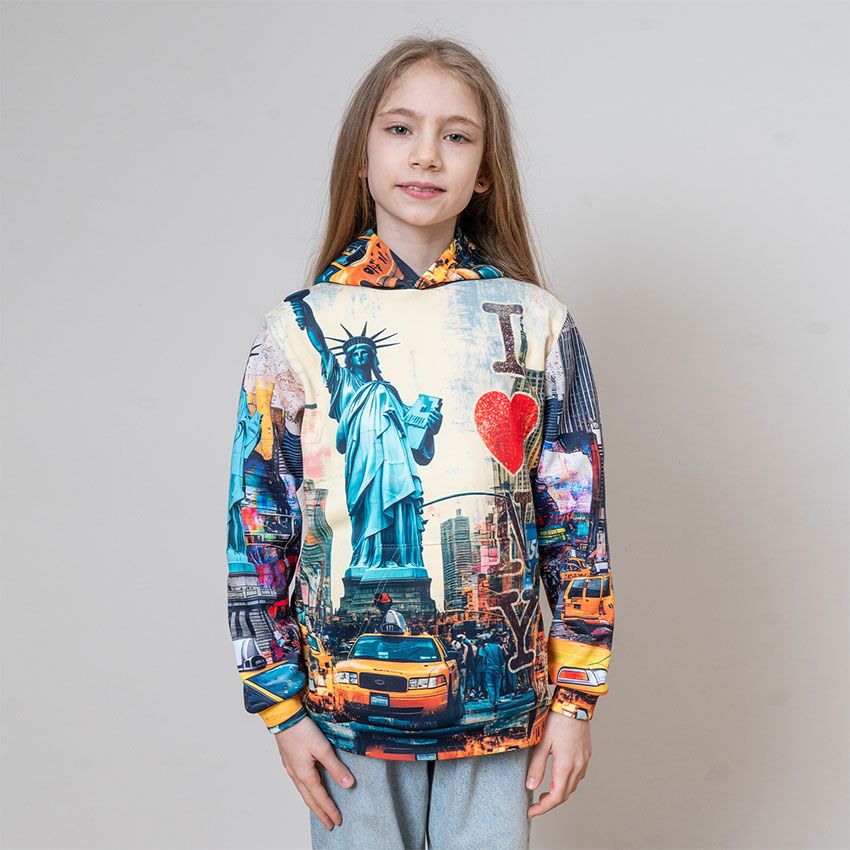 Germany Heritage Kids Fleece Hoodie Pullover with Flag Graphic