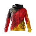 Germany Map Souvenir Hoodie for Women Minimalist German Flag Design
