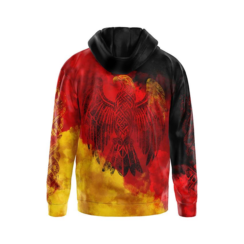 Germany Souvenir Graphic Hoodie Soft Fleece Pullover for Men